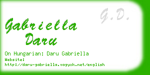 gabriella daru business card